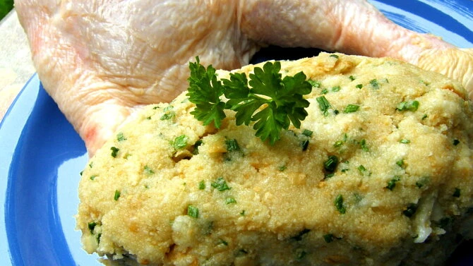 Chicken stuffing with parsley