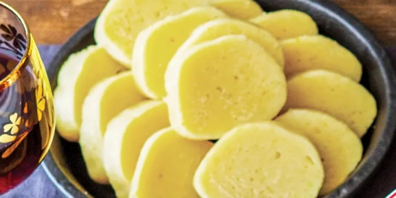 Potato dumplings in bowl