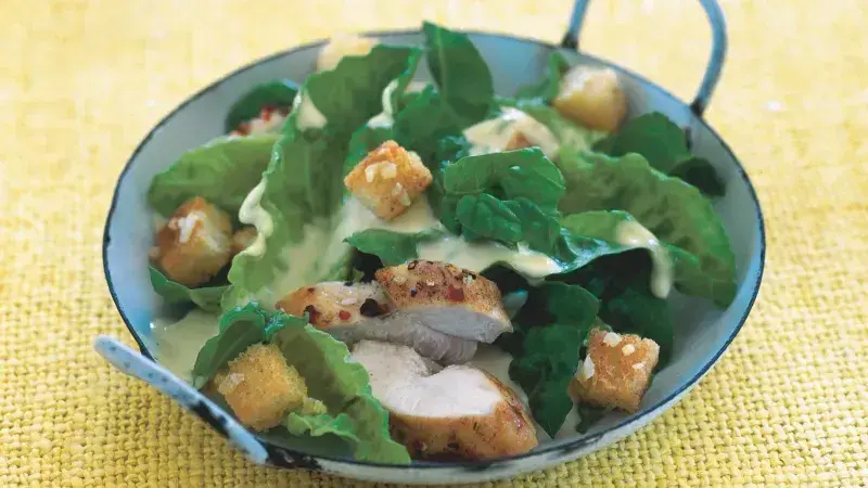 Caesar salad with chicken