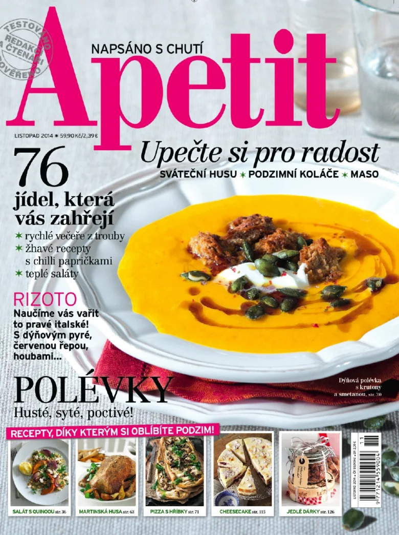 Pumpkin soup with garnish